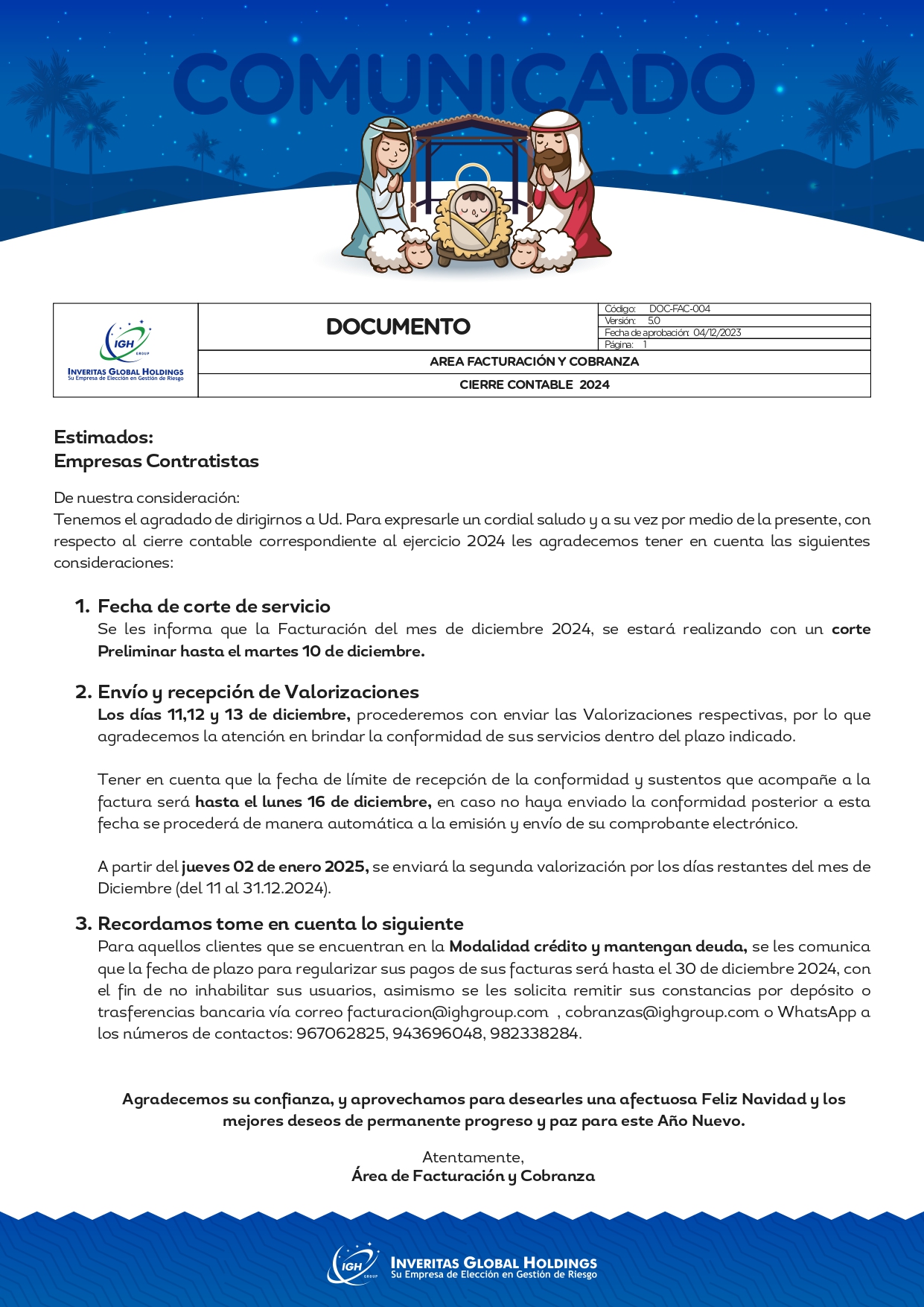 comunicado